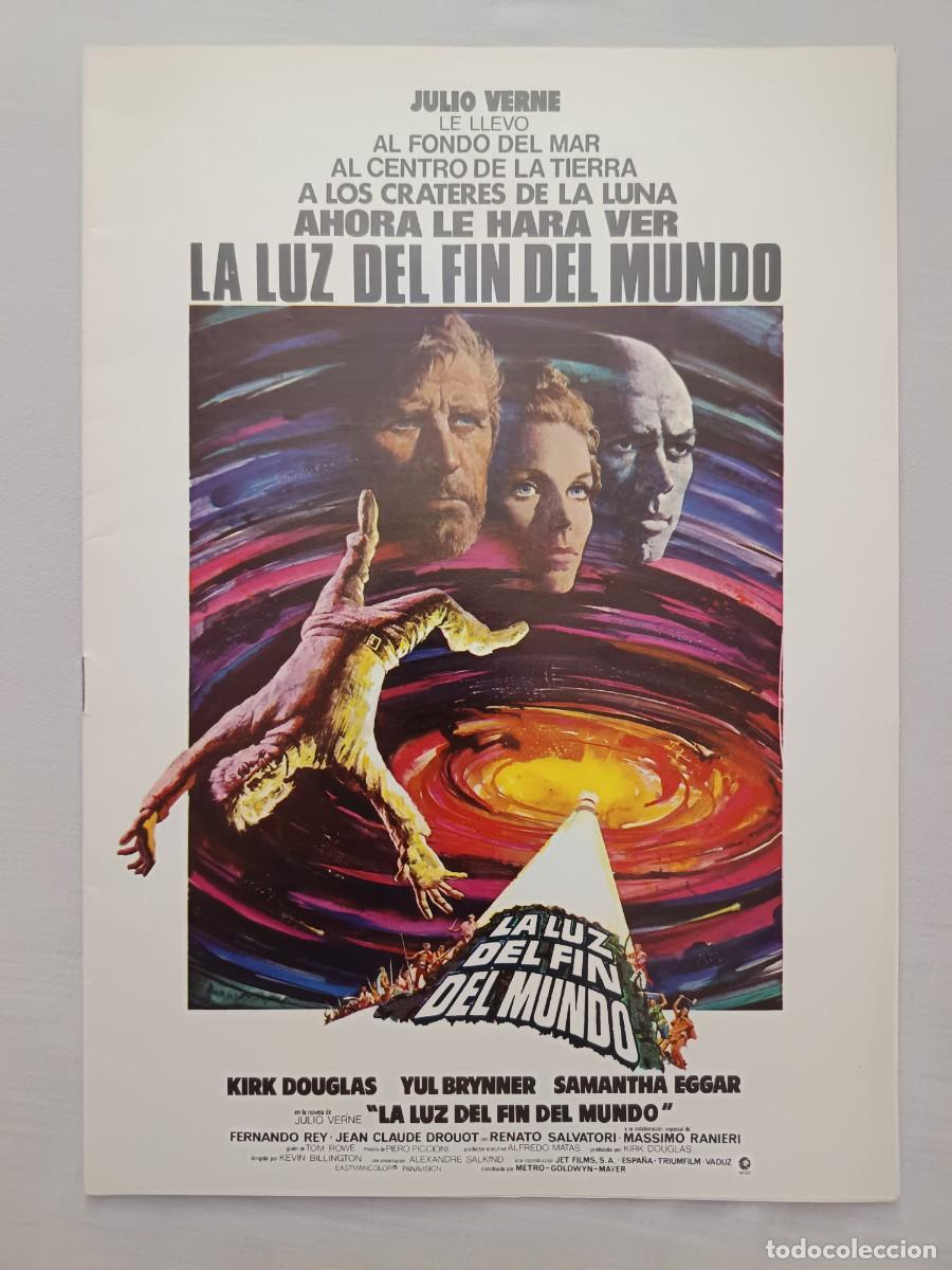 Cine: GUIA CINE 8 PAGINAS LA LUZ DEL FIN DEL MUNDO KIRK DOUGLAS YUL BRYNNER