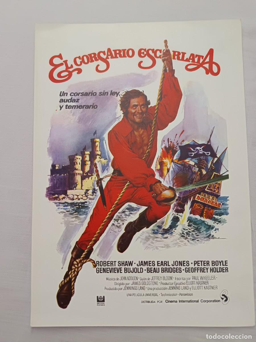 Cine: GUIA CINE DOBLE EL CORSARIO ESCARLATA ROBERT SHAW