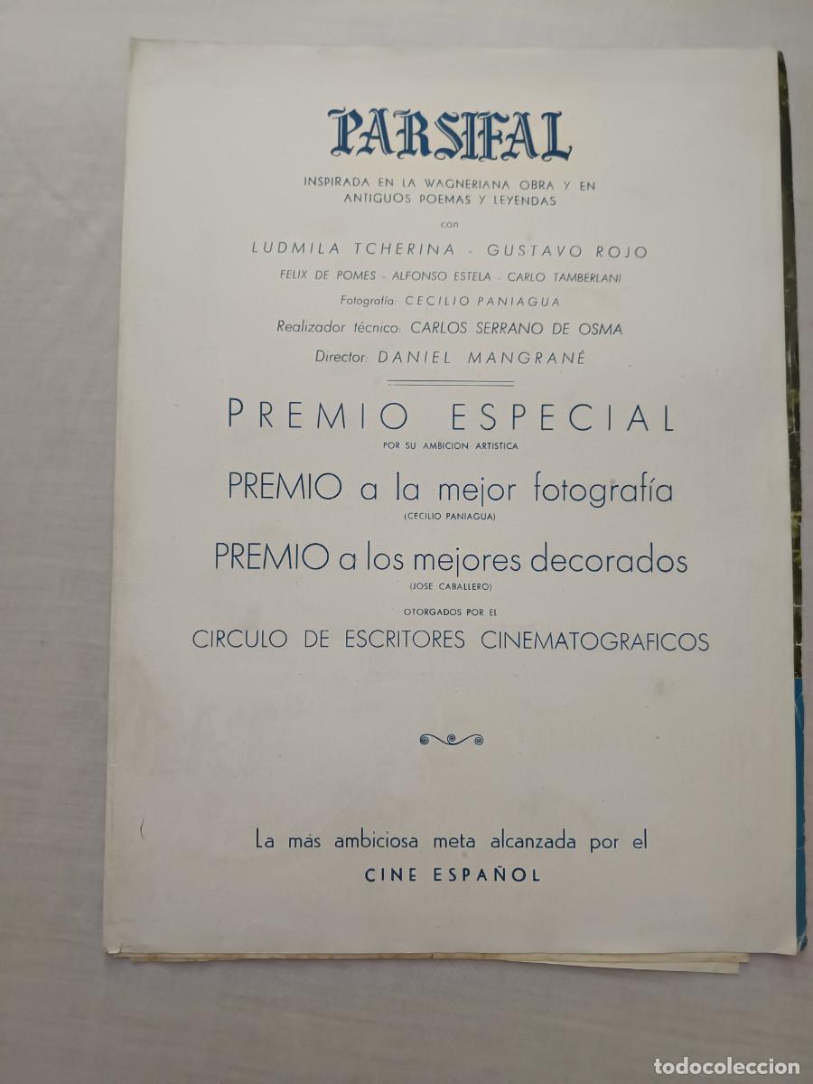 Cine: GUIA CINE DOBLE PARSIFAL LUDMILA TCHERINA