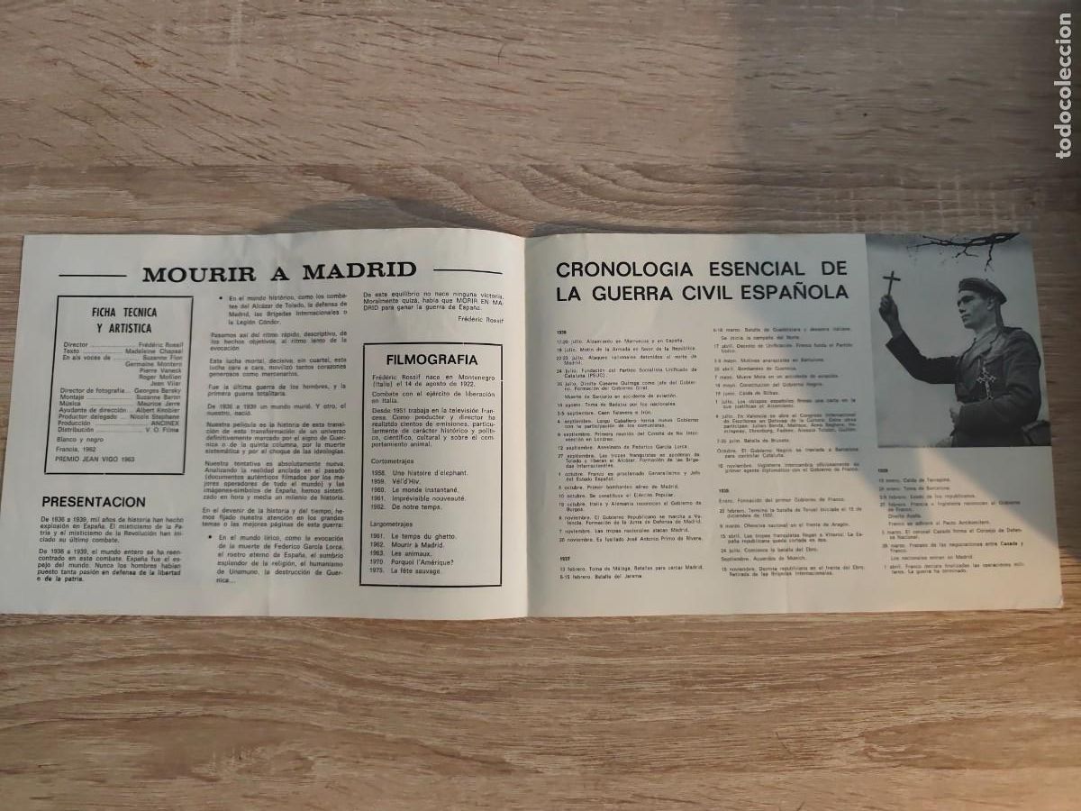 Cine: Programa cine Morir a Madrid