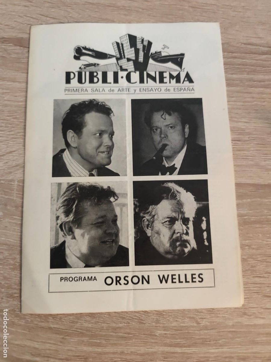 Cine: Programa cine Publi cinema orson Welles