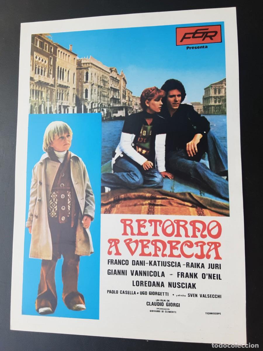 Cine: RETORNO A VENECIA, FRANCO DANI, KATIUSCIA, RAIKA JURI.