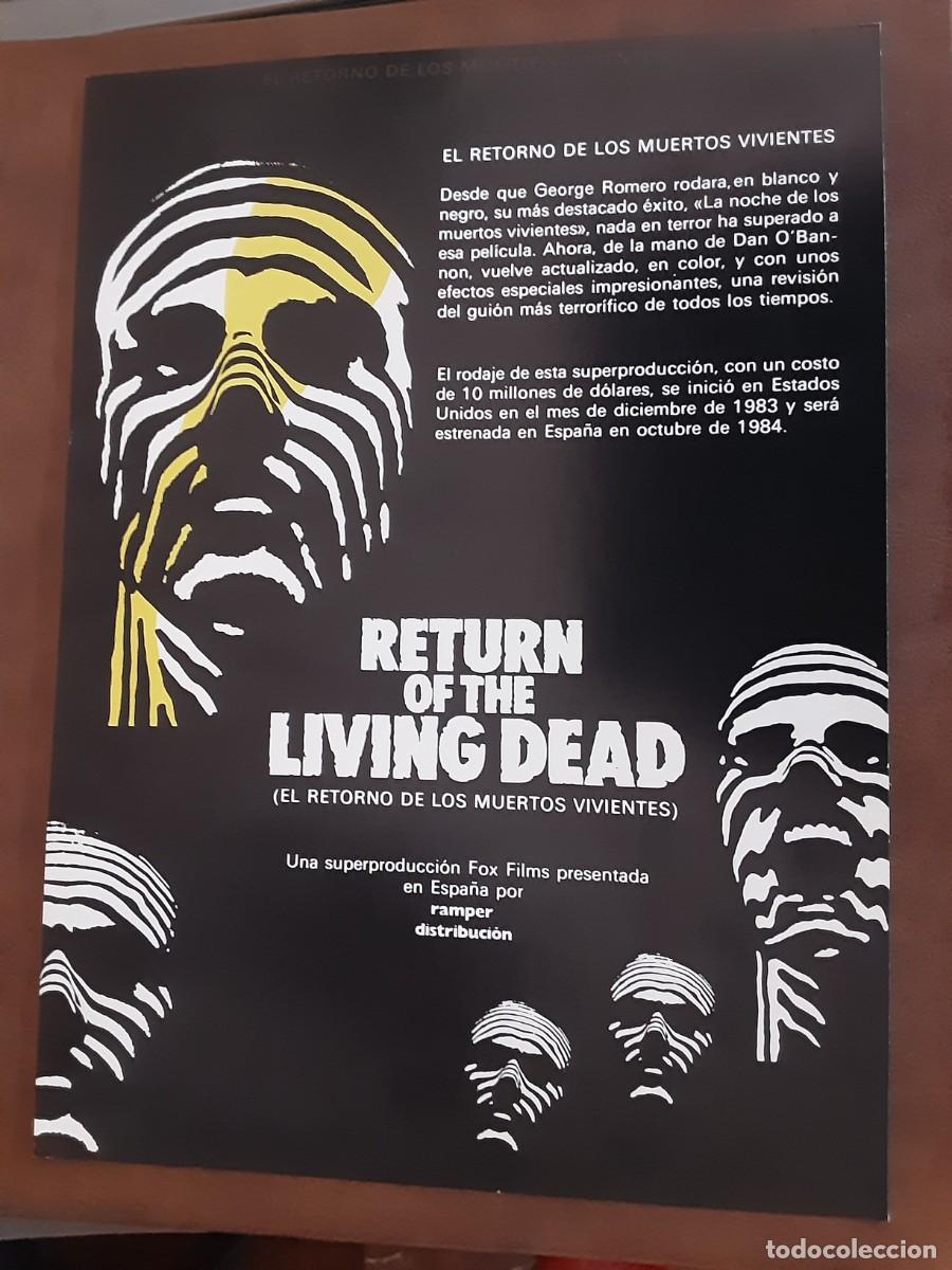 Cine: RETURN OF THE LIVING DEAD ( EL RETORNO DE LOS MUERTOS VIVIENTES).