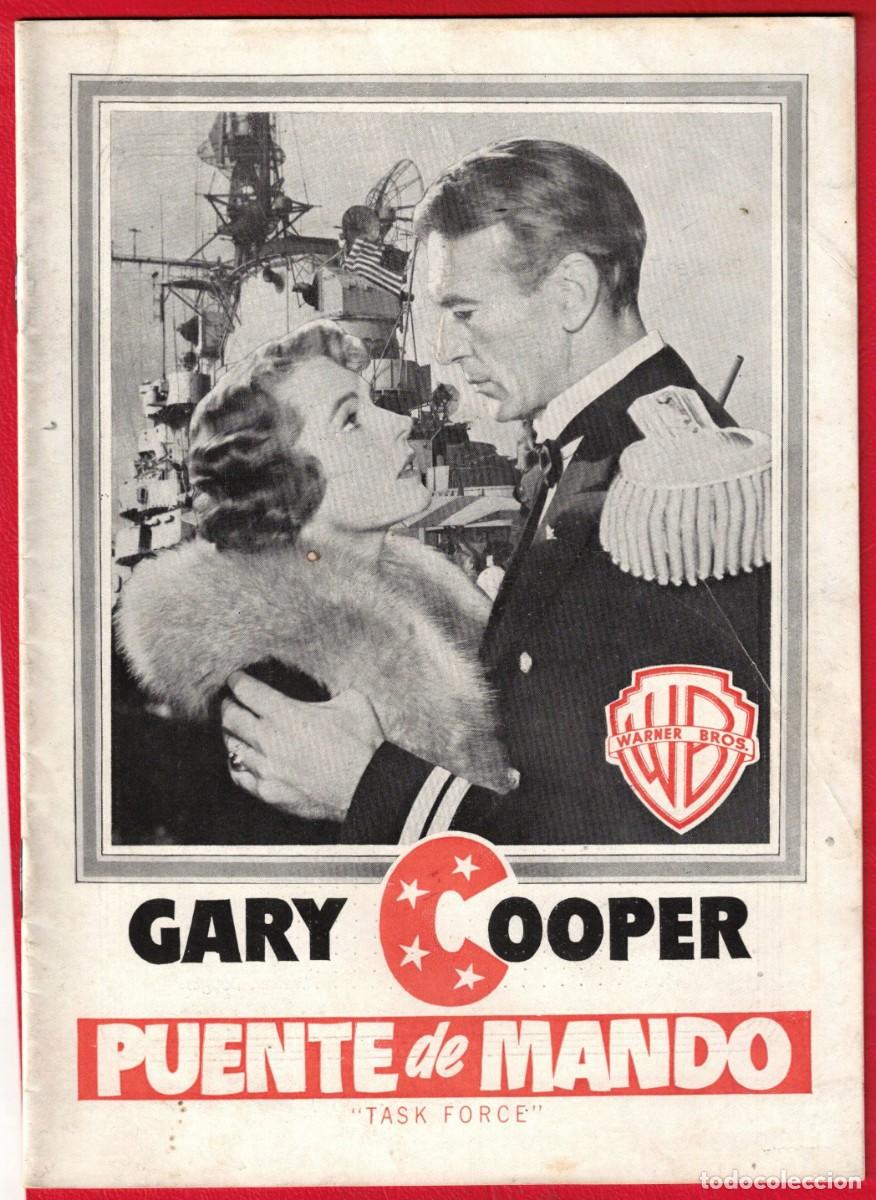 Cine: GARY COOPER - PUENTE DE MANDO - TASK FORCE - WARNER BROS.