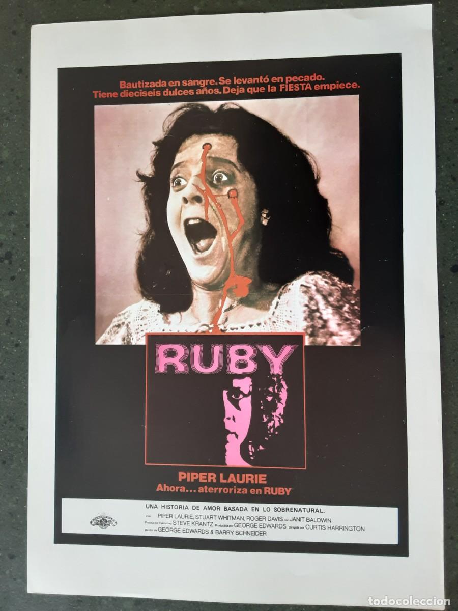 Cine: RUBY, PIPER LAURIE, STUART WHITMAN, ROGER DAVIS. - Foto 1