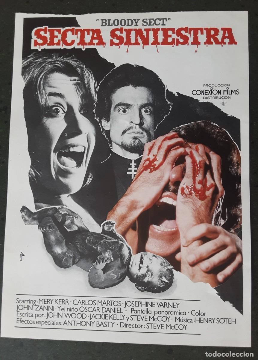 Cine: SECTA SINIESTRA, MERY KERR, CARLOS MARTOS, JOSEPHINE VARNEY.