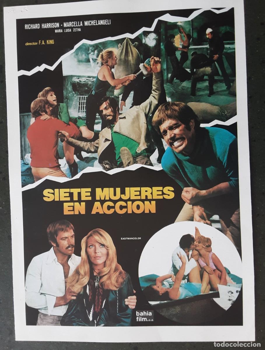Cine: SIETE MUJERES EN ACCI&Oacute;N, RICHARD HARRISON, MARCELLA MICHELANGELI.