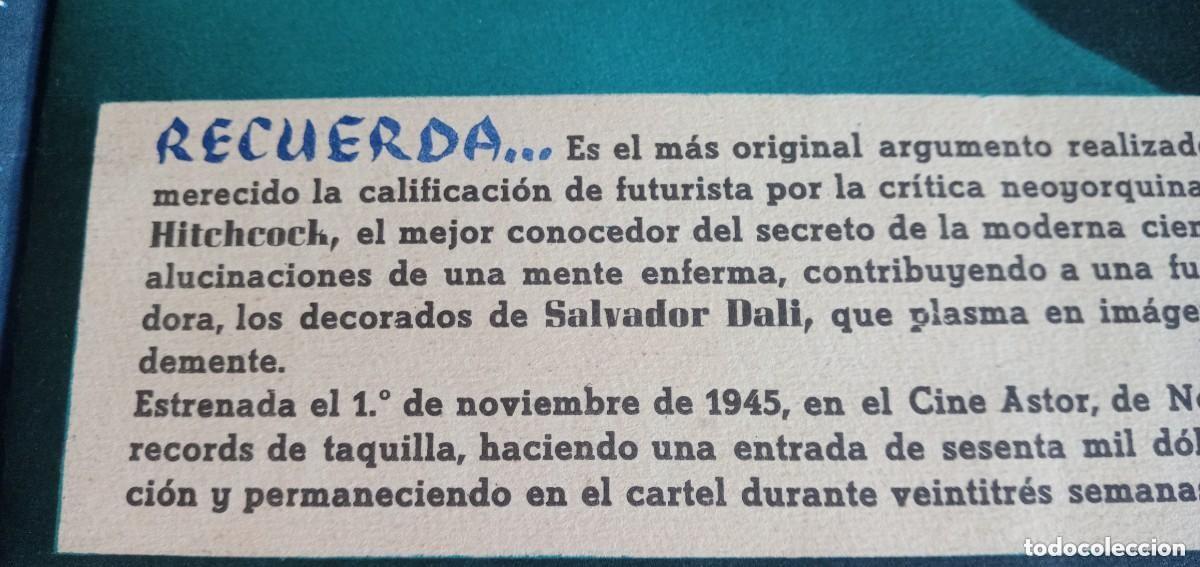 Cine: cat&aacute;logo Procines 1946 - 1947 estreno pel&iacute;cula de Alfred Hitchcock con decorados de Salvador Dal&iacute;
