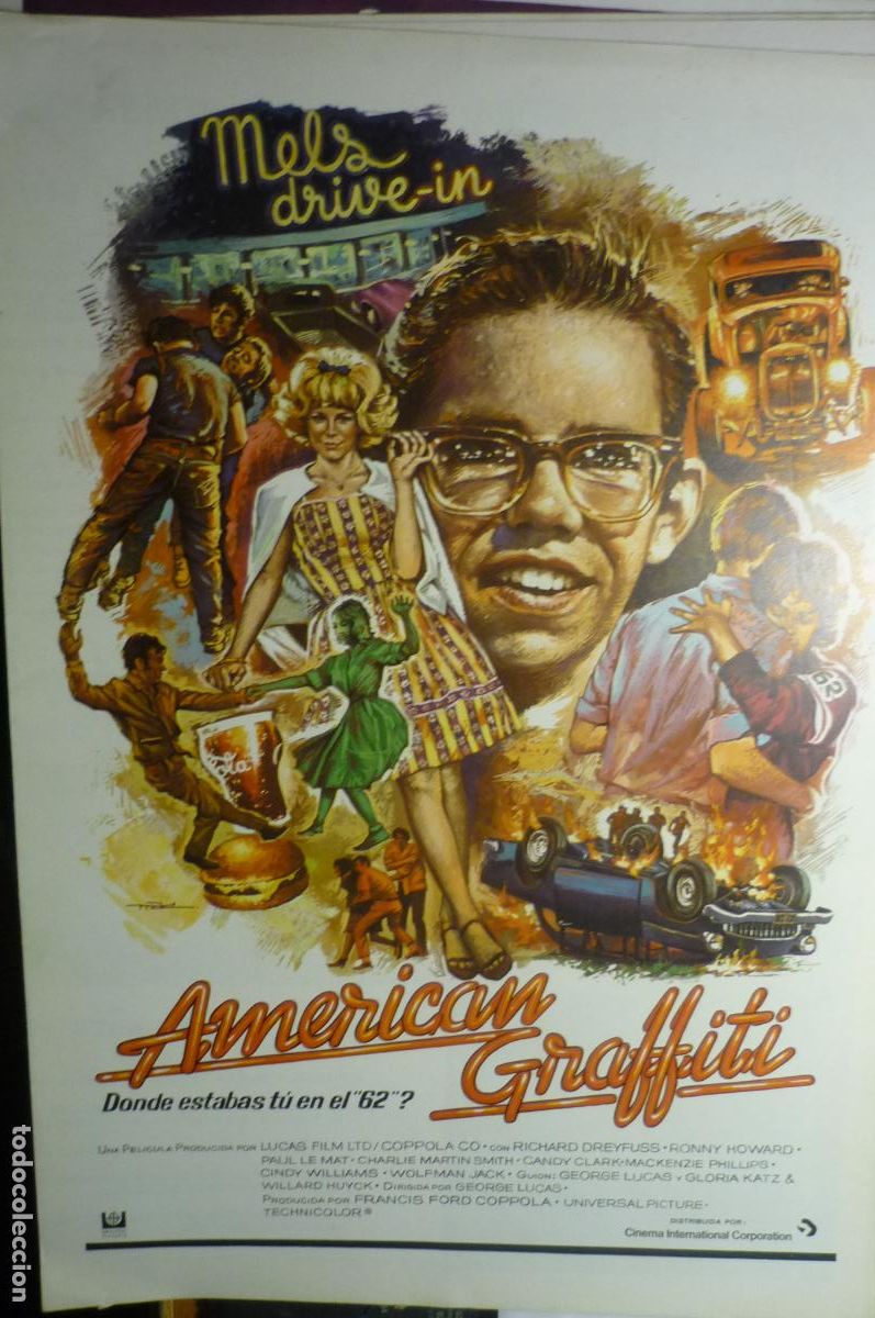 Cine: guia doble american graffiti.-dibujo mac