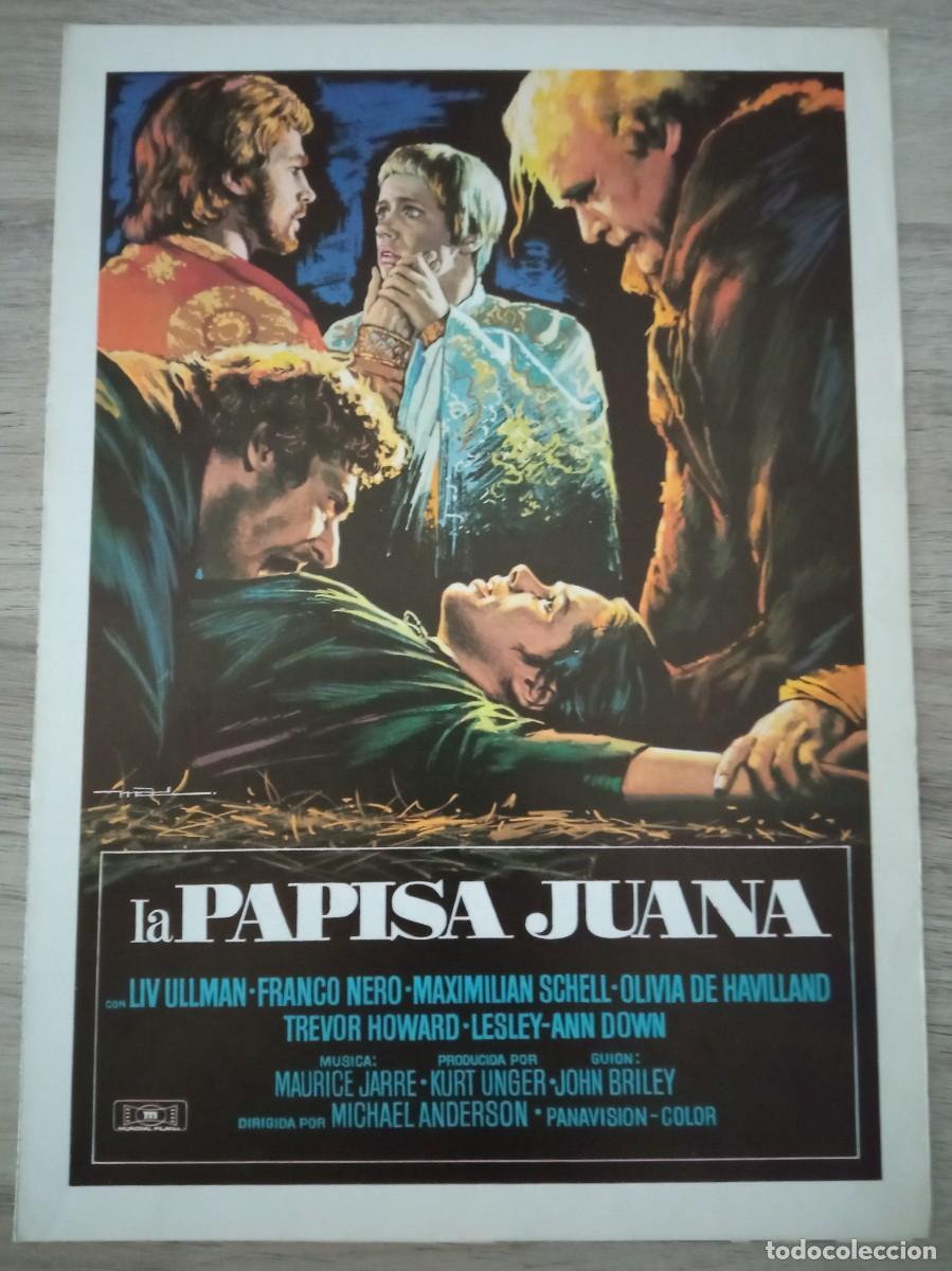 Cine: GU&Iacute;A PUBLICITARIA DE LA PEL&Iacute;CULA LA PAPISA JUANA, LIV ULLMAN
