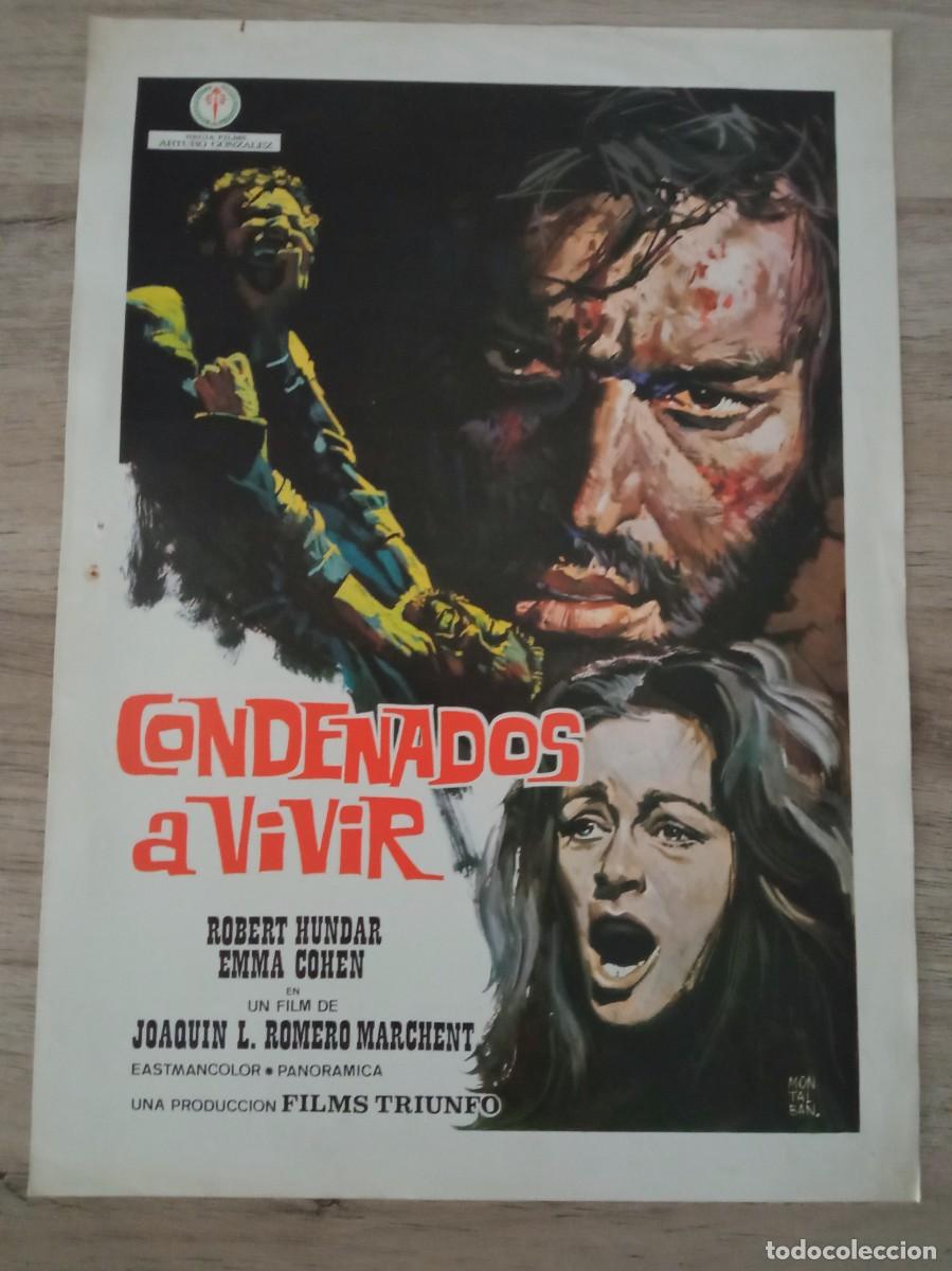 Cine: GU&Iacute;A PUBLICITARIA DE LA PEL&Iacute;CULA CONDENADOS A VIVIR, ROBERT HUNDAR, EMMA COHEN