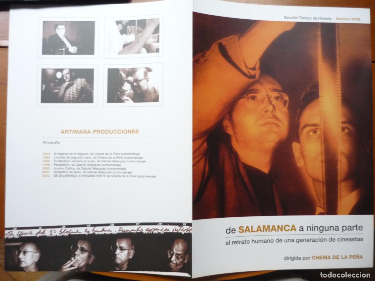 Cine: DE SALAMANCA A NINGUNA PARTE - GUIA PUBLICITARIA ORIGINAL - DOCUMENTAL SAURA BORAU CAMUS PICAZO