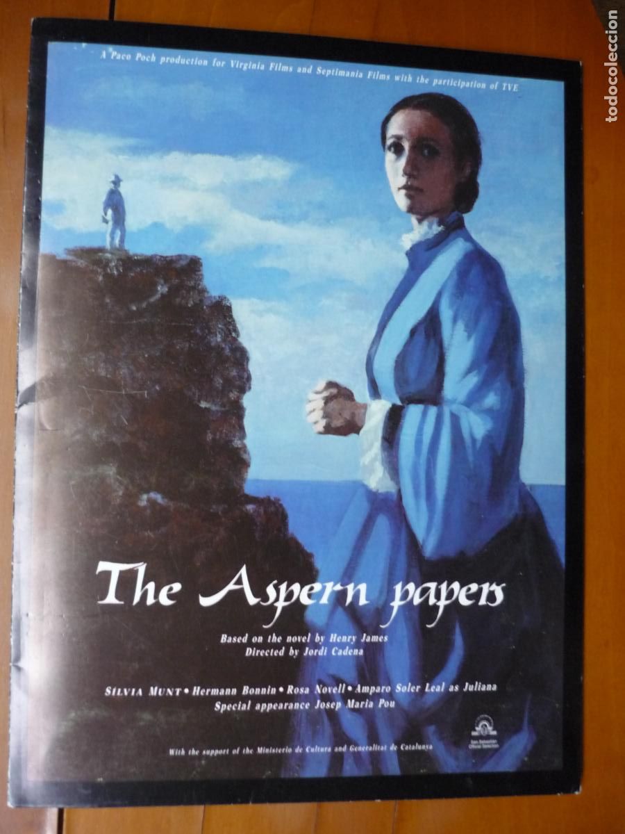 Cine: los papeles de aspern - GUIA PUBLICITARIA ORIGINAL dossier v.o + 4 fotos b/n silvia munt henry james