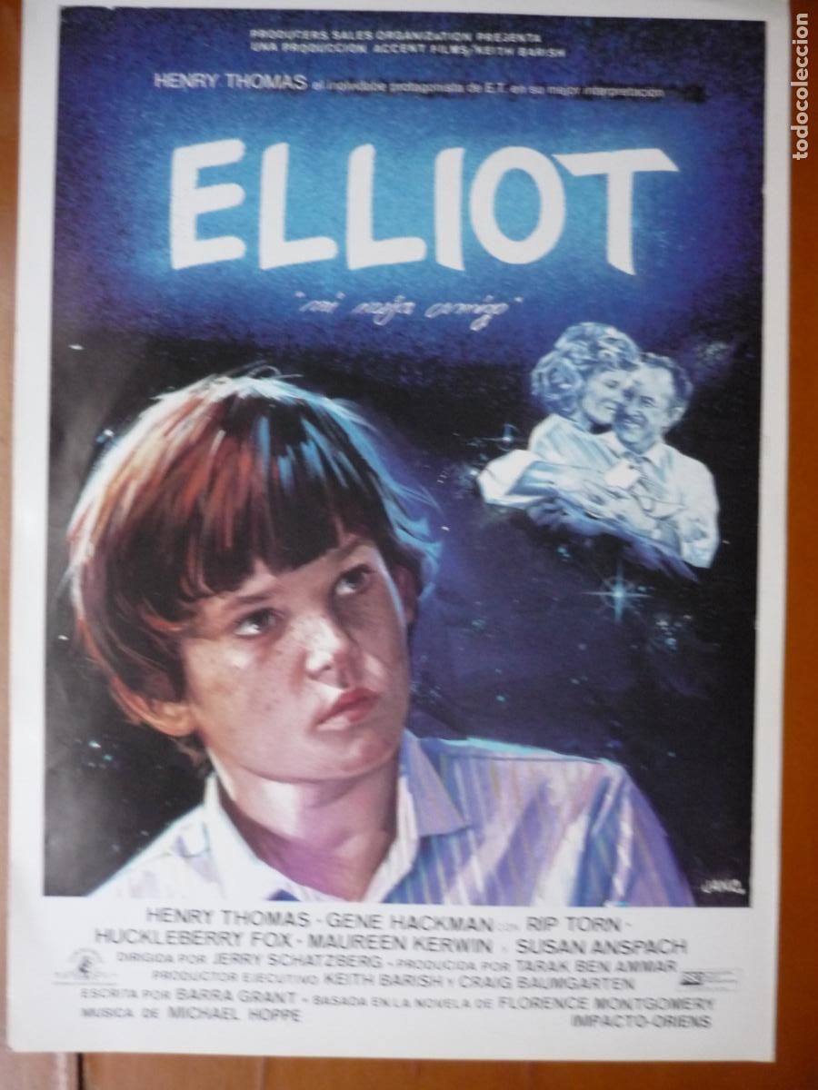 Cine: elliot mi mejor amigo - GUIA PUBLICITARIA ORIGINAL - henry thomas gene hackman