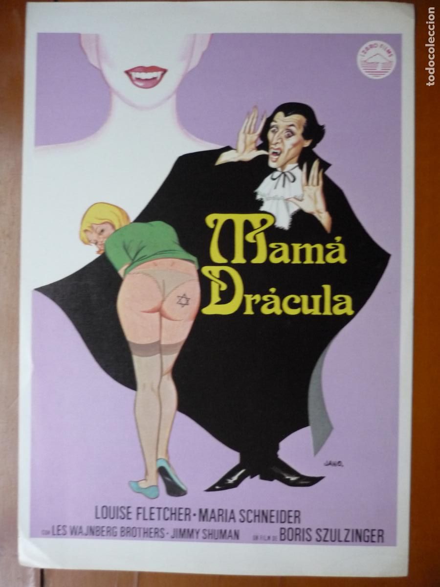 Cine: mama dracula - guia pubicitaria original - maria schneider louise fletcher - izaro films - jano