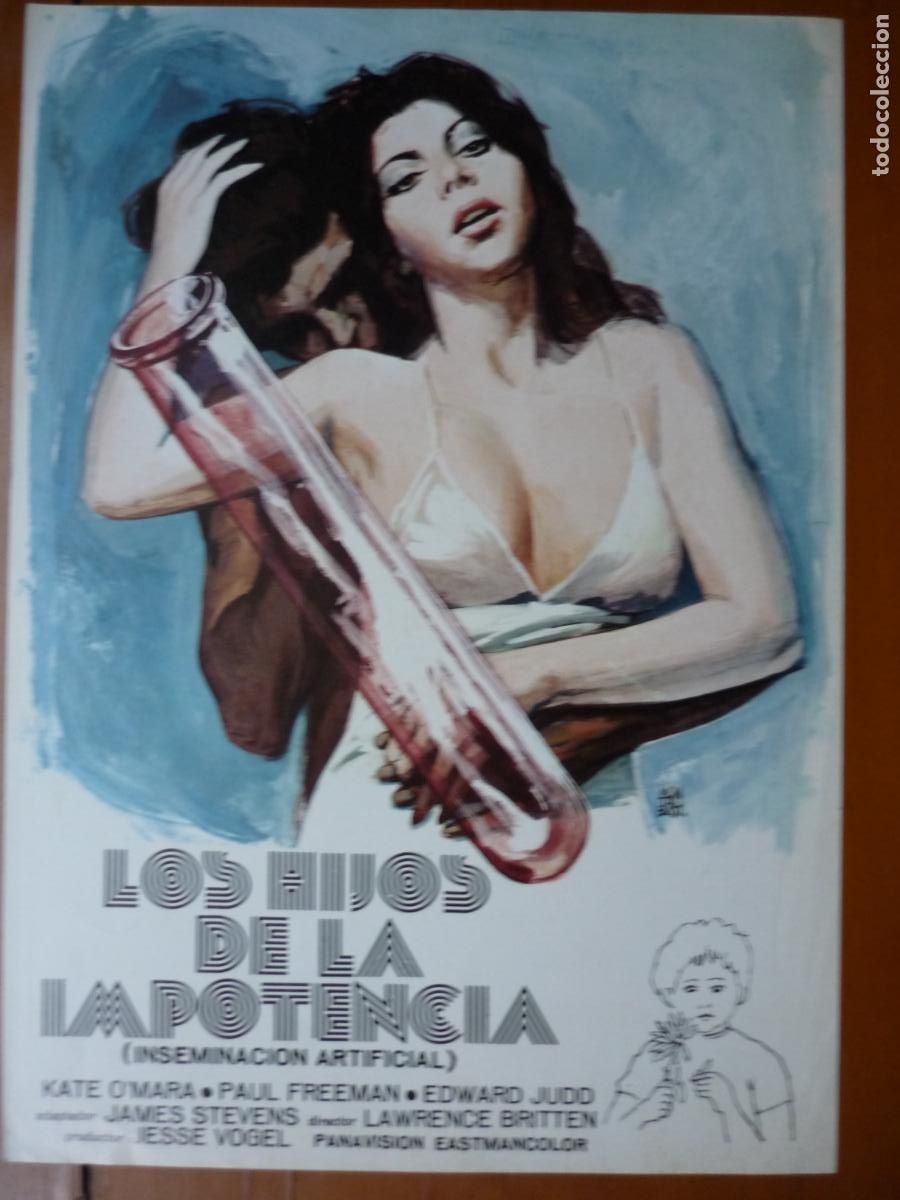 Cine: los hijos de la impotencia inseminacion artificial - guia pubicitaria original - kate o'mara