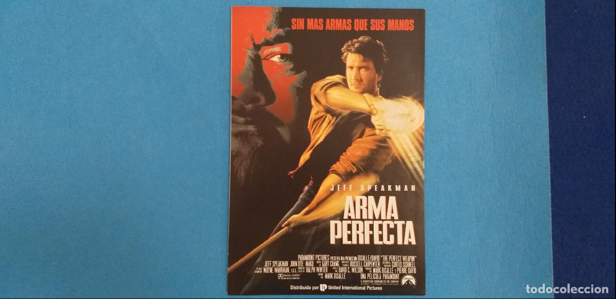 Cine: GUIA DOBLE: ARMA PERFECTA. CON: JEFF SPEAKMAN, JOHN DYE MAKO. A&Ntilde;O 1991.