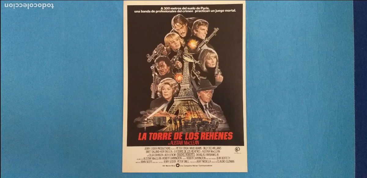 Cine: Guia simple: LA TORRE DE LOS REHENES. CON: CLAUDIO GUZMAN, ALISTAIR MacLEAN, PETER FONDA, MAUD ADAMS
