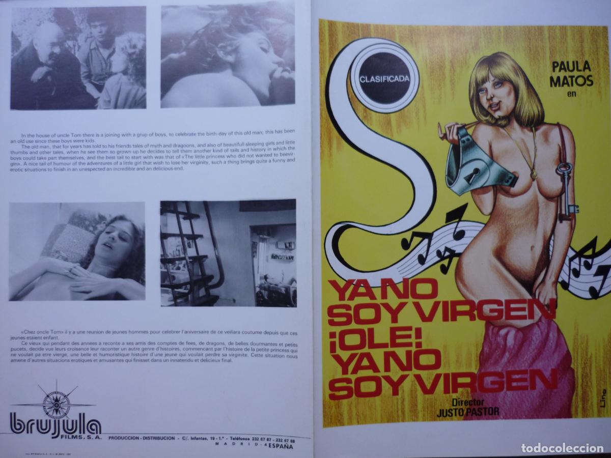 Cine: ya no soy virgen ole - guia publicitaria original - paula matos cine erotico clasificada s