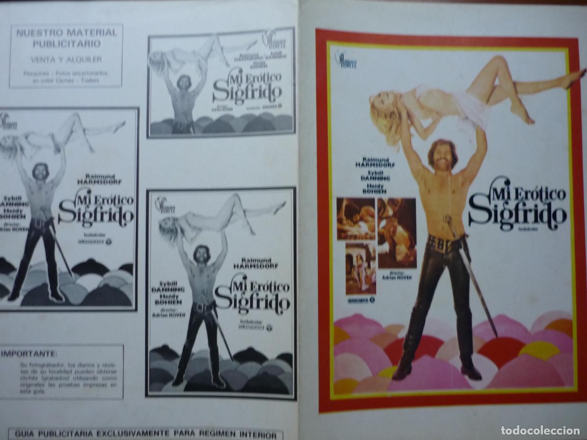 Cine: mi erotico sigfrido - guia publicitaria original - sybill danning heidy bohein cine erotico