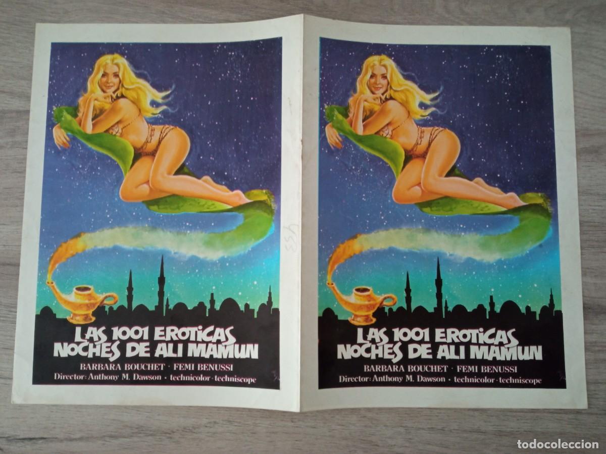 Cine: GU&Iacute;A PUBLICITARIA DE LA PEL&Iacute;CULA LAS 1001 ER&Oacute;TICAS NOCHES DE ALI MAMUN, BARBARA BOUCHET