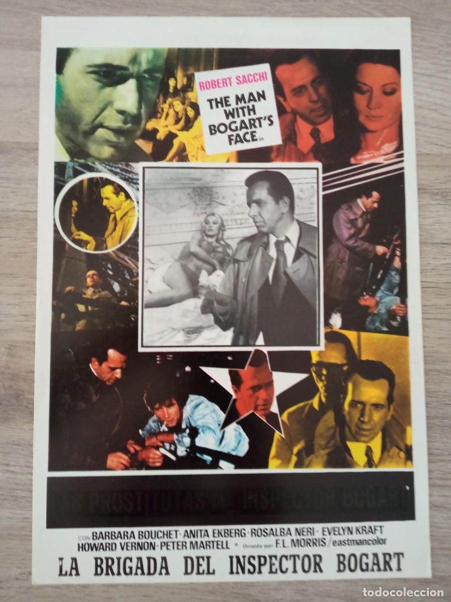 Cine: GU&Iacute;A PUBLICITARIA DE LA PEL&Iacute;CULA LA BRIGADA DEL INSPECTOR BOGART, BARBARA BOUCHET, ANITA EKBERG