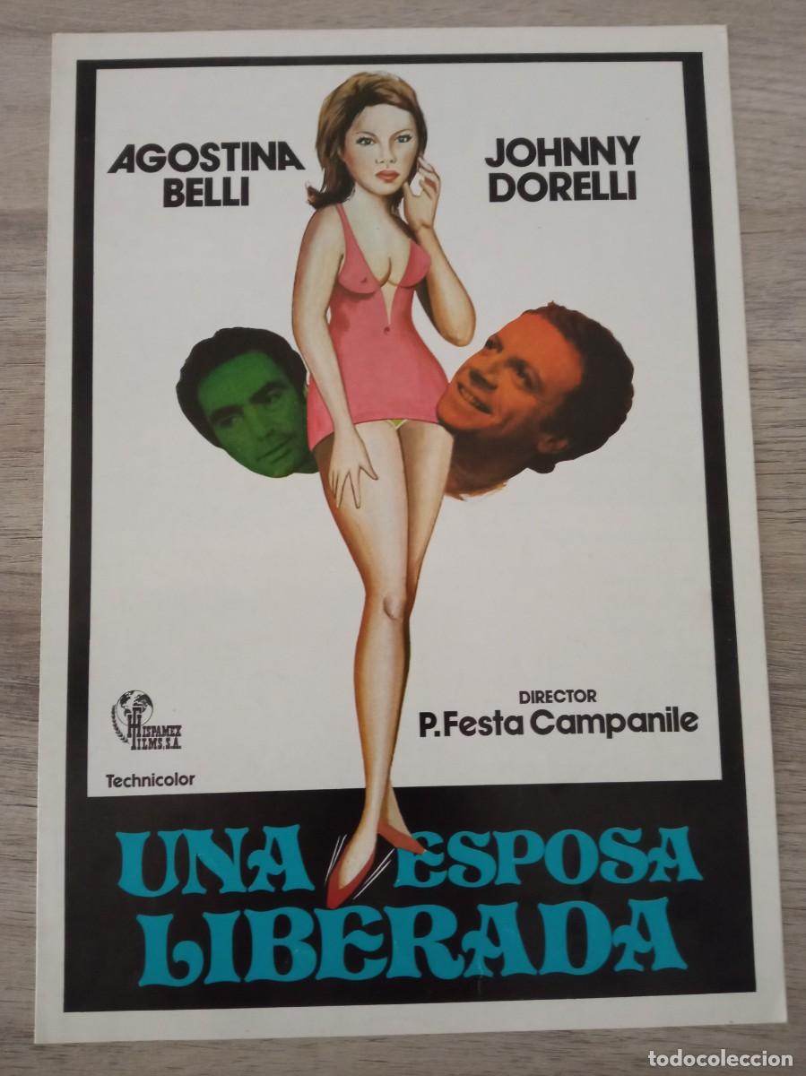 Cine: GU&Iacute;A PUBLICITARIA DE LA PEL&Iacute;CULA UNA ESPOSA LIBERADA, AGOSTINA BELLI