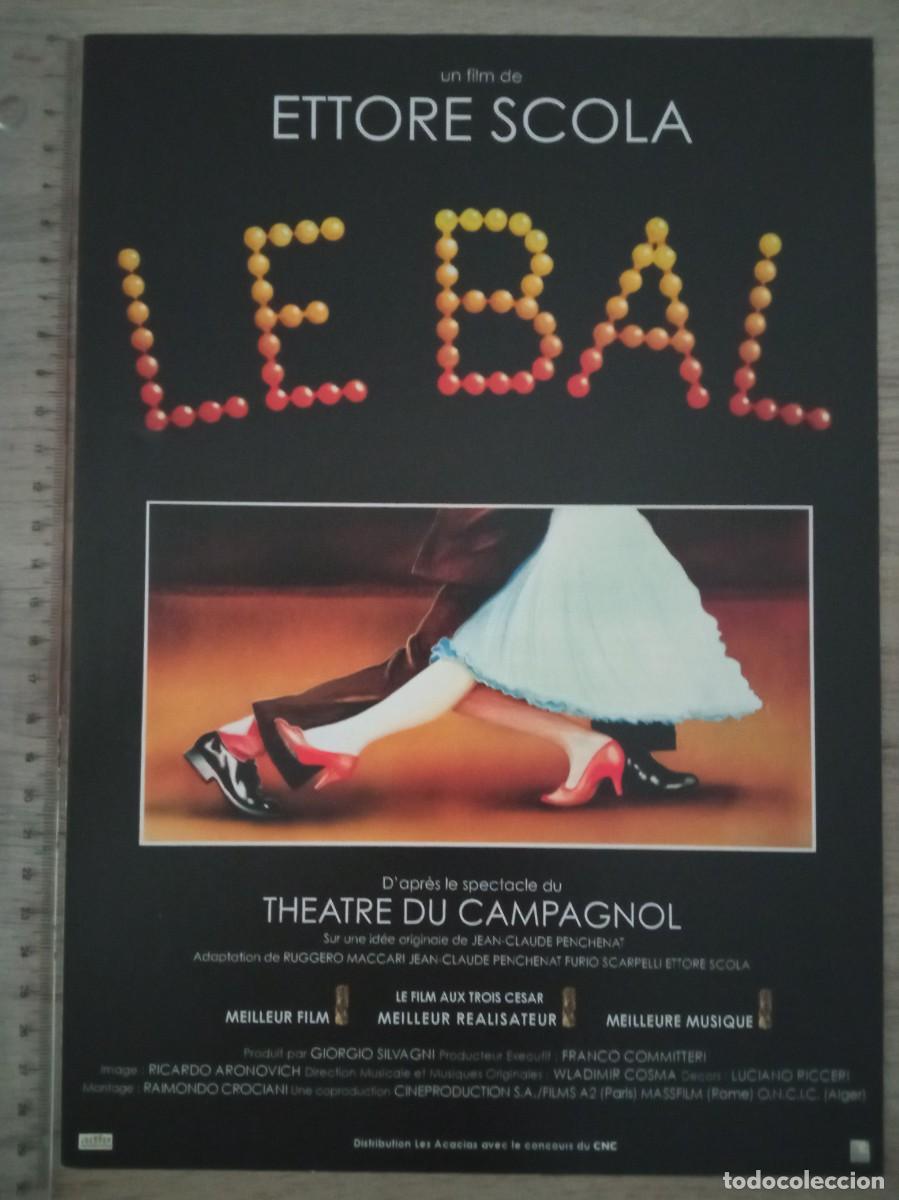 Cine: GU&Iacute;A PUBLICITARIA DE LA PEL&Iacute;CULA LE BAL (LA SALA DE BAILE) EN FRANCES