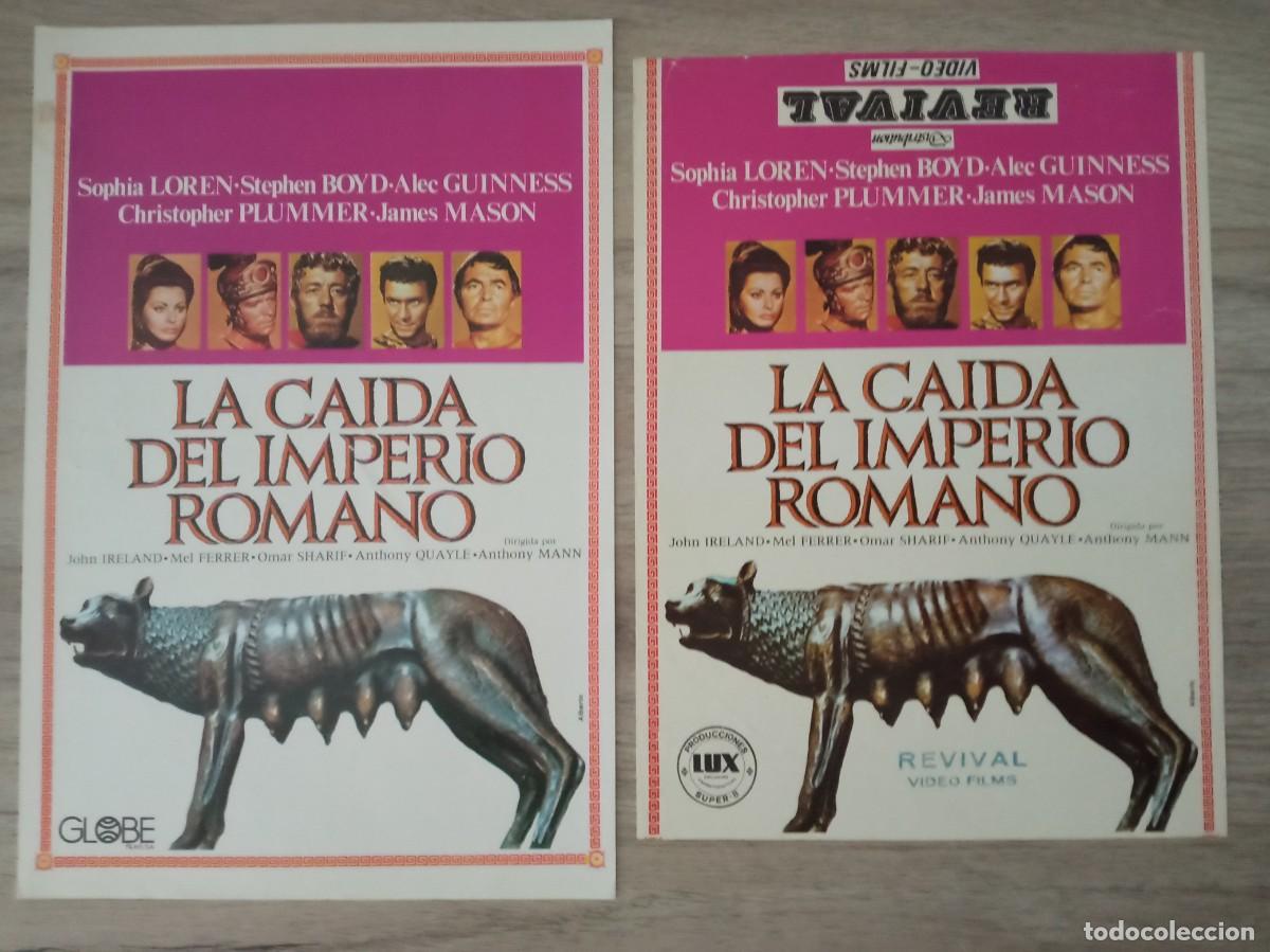 Cine: LA CAIDA DEL IMPERIO ROMANO, SOPHIA LOREN, UNA GU&Iacute;A DE CINE Y OTRA DE VIDEO