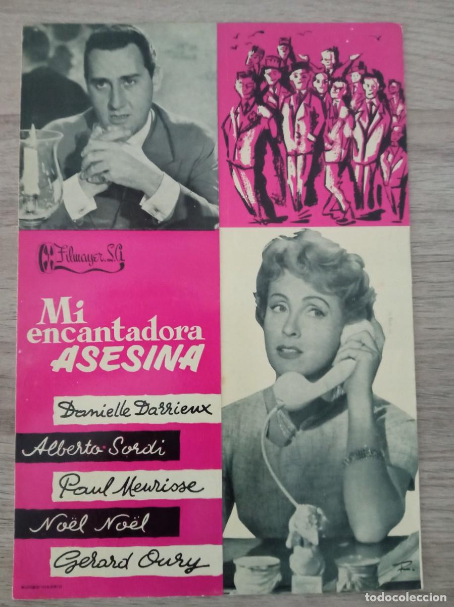 Cine: GU&Iacute;A PUBLICITARIA DE LA PEL&Iacute;CULA MI ENCANTADORA ASESINA, DANIELLE DARRIEUX, ALBERTO SORDI