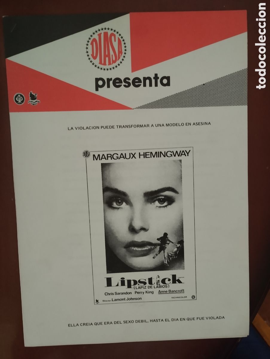 Cinema: GUIA DE VARIAS P&Aacute;GINAS - LIPSTICK LAPIZ DE LABIOS