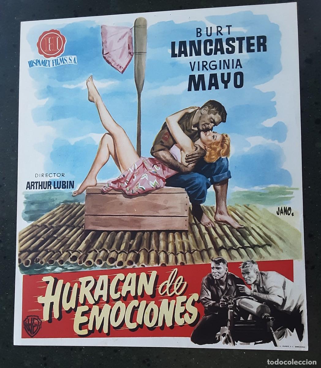 Cine: HURACAN DE EMOCIONES, BURT LANCASTER,VIRGINIA MAYO. DIBUJO DE JANO.