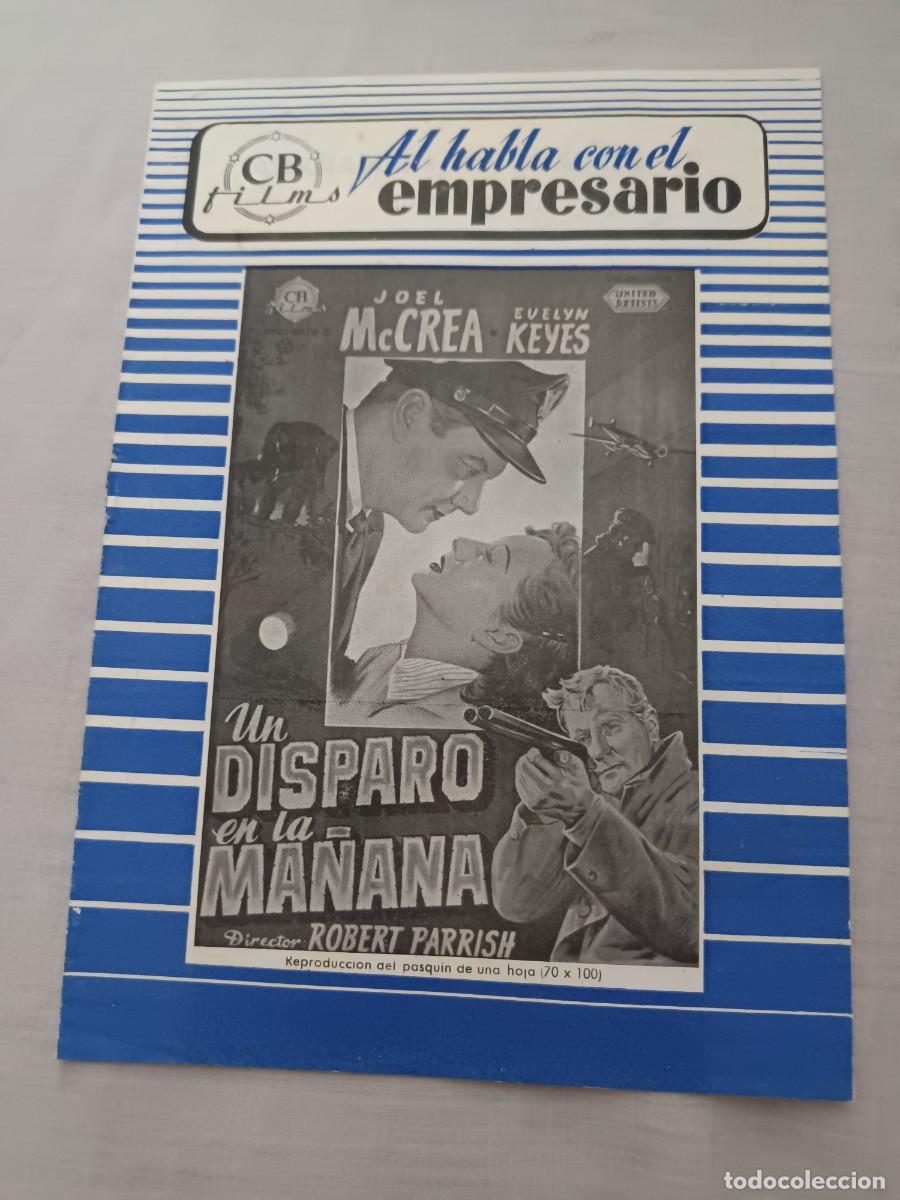 Cine: GUIA DE CINE TIPO LIBRITO 8 PAGINAS UN DISPARO EN LA MA&Ntilde;ANA JOEL MCCREA