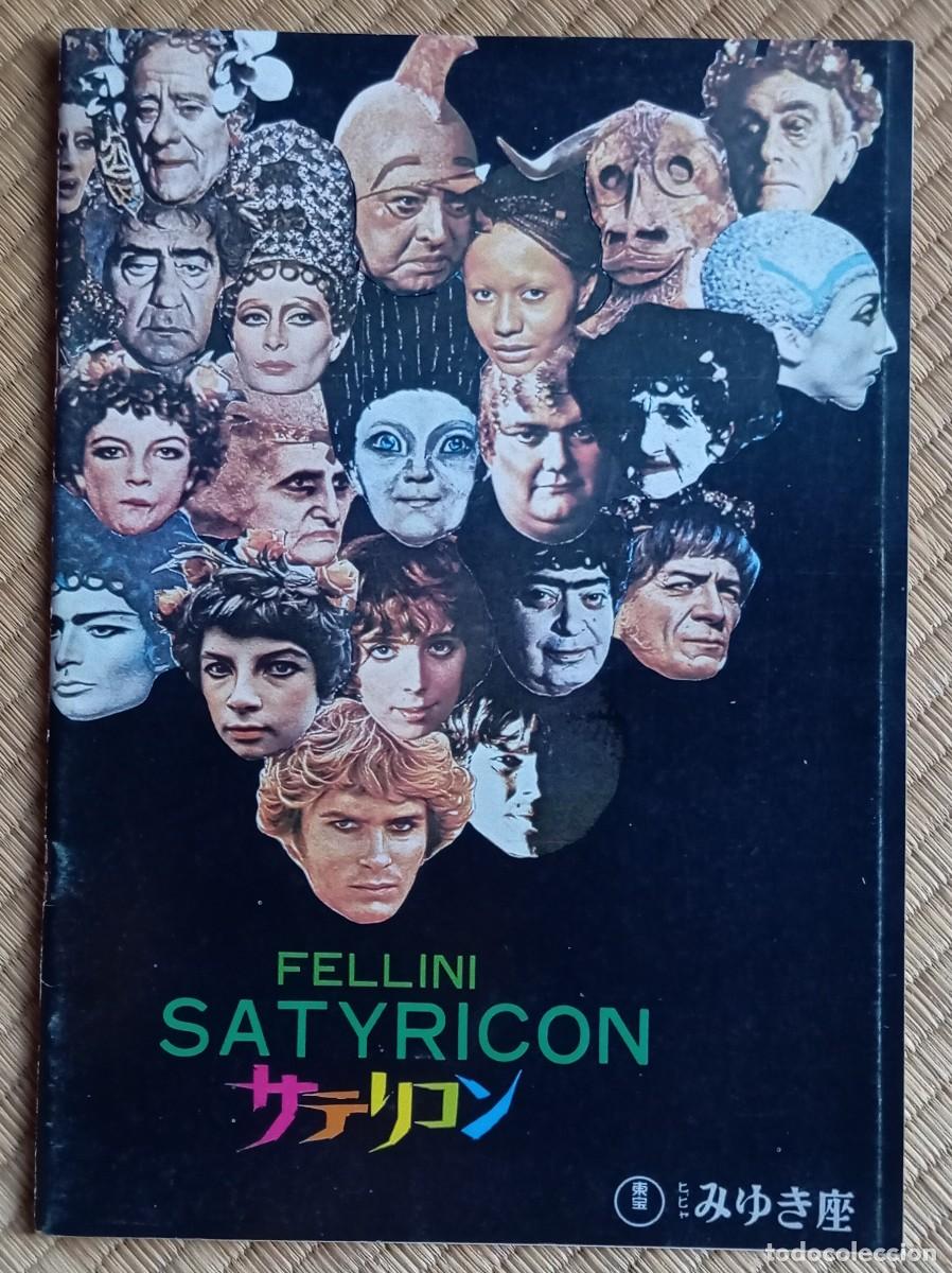 Cine: Gu&iacute;a lujo japonesa pressbook japon&eacute;s 1970 SATYRICON. Federico Fellini. Jap&oacute;n. Japan.