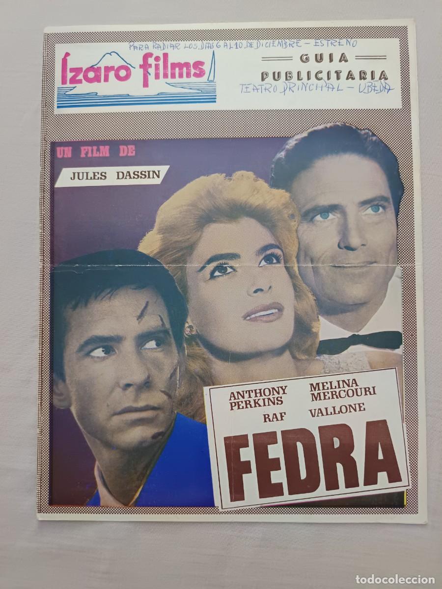 Cine: GUIA DE CINE 8 PAGINAS FEDRA ANTHONY PERKINS