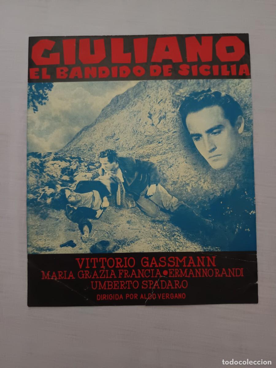 Cine: GUIA DE CINE DOBLE GIULIANO EL BANDIDO DE SICILIA VITTORIO GASSMANN