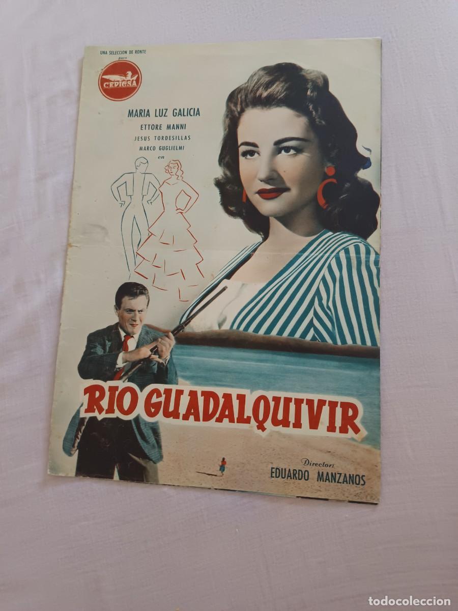 Cine: GUIA DE CINE 8 PAGINAS RIO GUADALQUIVIR MARIA LUZ GALICIA