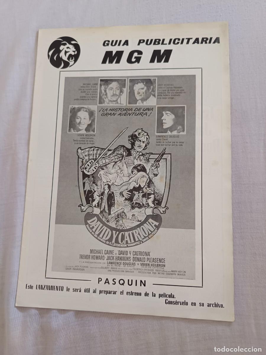 Cine: GUIA DE CINE 8 PAGINAS DAVID Y CATRIONA MICHAEL CAINE