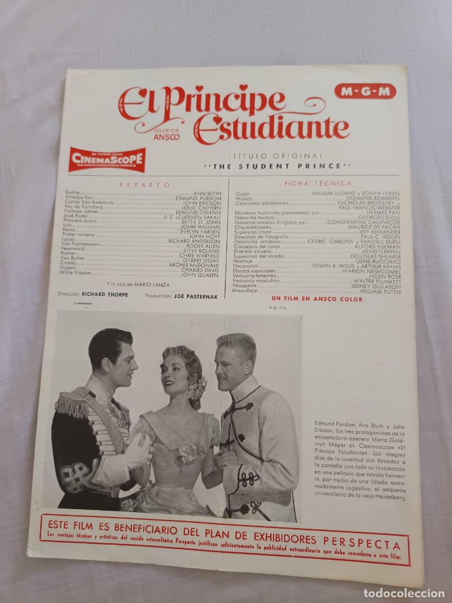 Cine: GUIA DE CINE TRIPLE EL PRINCIPE ESTUDIANTE ANN BLYTH