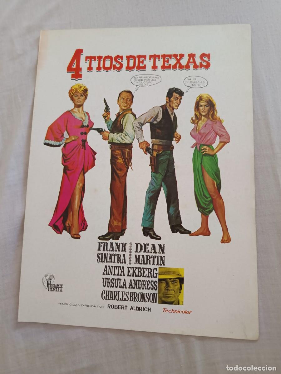 Cine: GUIA DE CINE DOBLE 4 TIOS DE TEXAS FRANK SINATRA