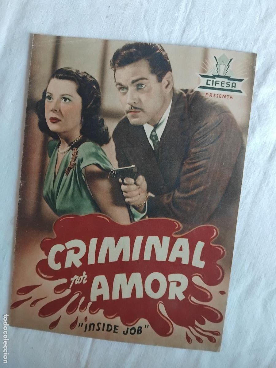 Cine: CRIMINAL POR AMOR (INSIDE JOB). GUIA DE CINE CIFESA.