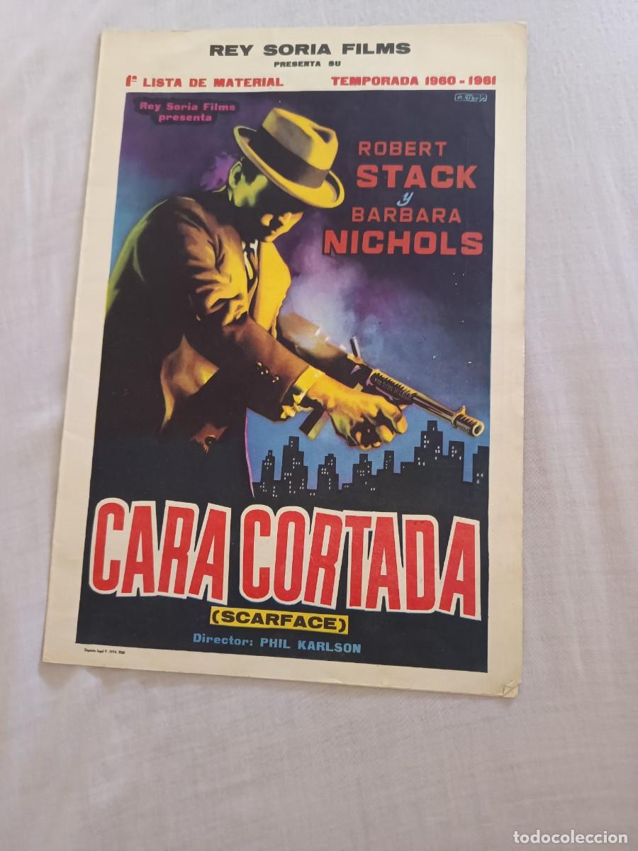 Cine: GUIA DE CINE DOBLE CARA CORTADA ROBERT STACK