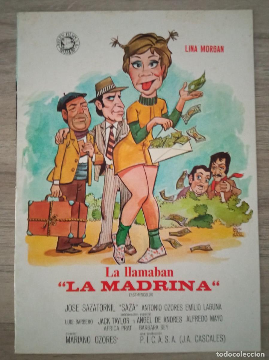 Cine: GU&Iacute;A PUBLICITARIA DE LA PEL&Iacute;CULA LA LLAMABAN LA MADRINA, LINA MORGAN, BARBARA REY, 8 PAG.