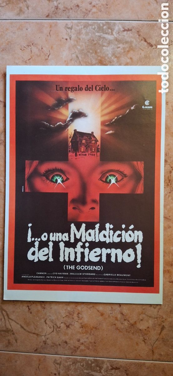 Cine: Gu&iacute;a publicitaria original de cine: &iexcl;...O UNA MALDICI&Oacute;N DEL INFIERNO! (The Godsend, 1980) - Terror C