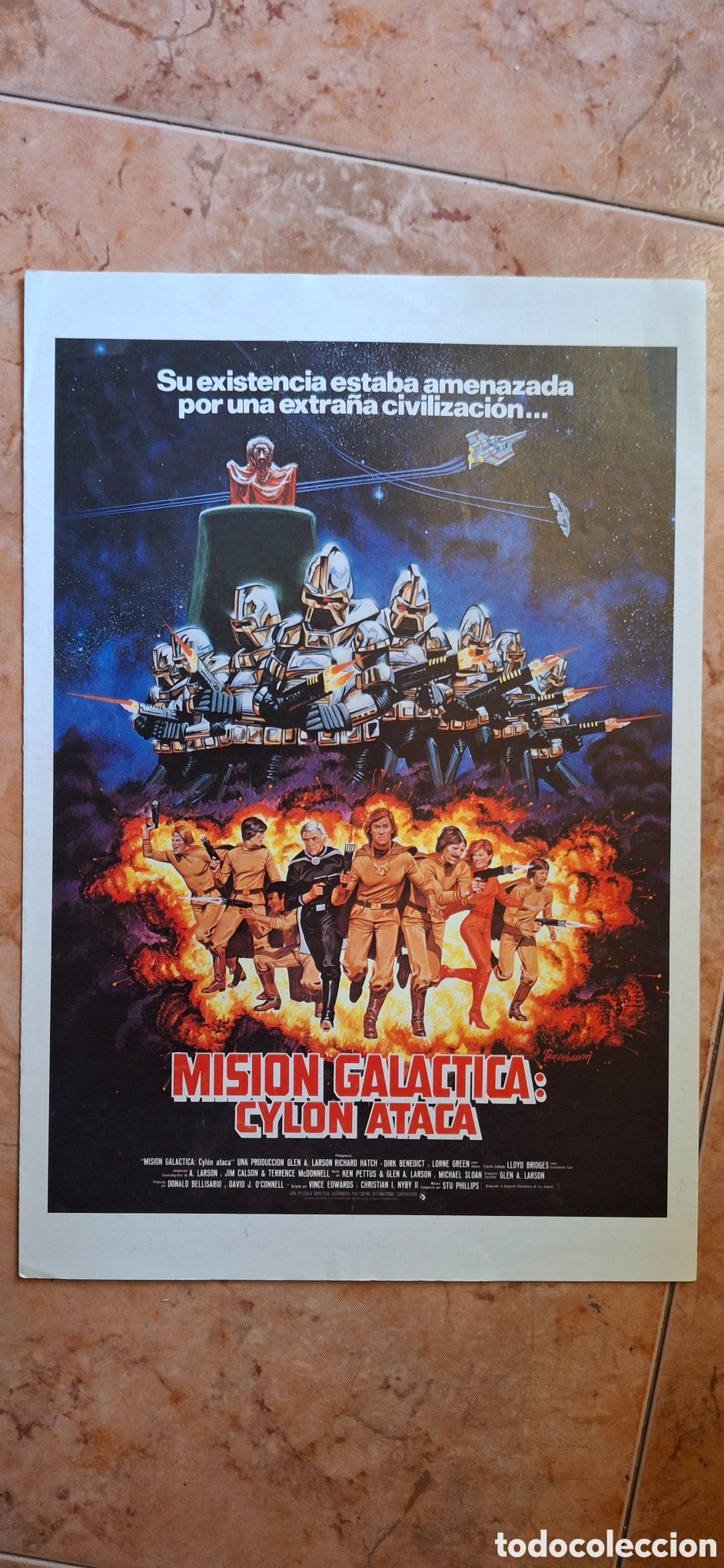 Cine: 2 Gu&iacute;as de Cine Publicitarias Originales - GALACTICA (1978) y MISI&Oacute;N GAL&Aacute;CTICA (1979) - Ciencia Ficc