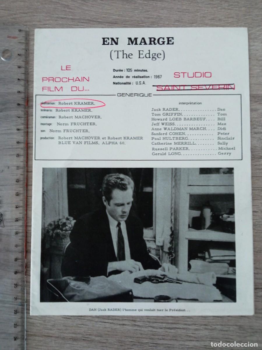 Cine: EN MARGE (THE EDGE), GUIA EN FRANCES