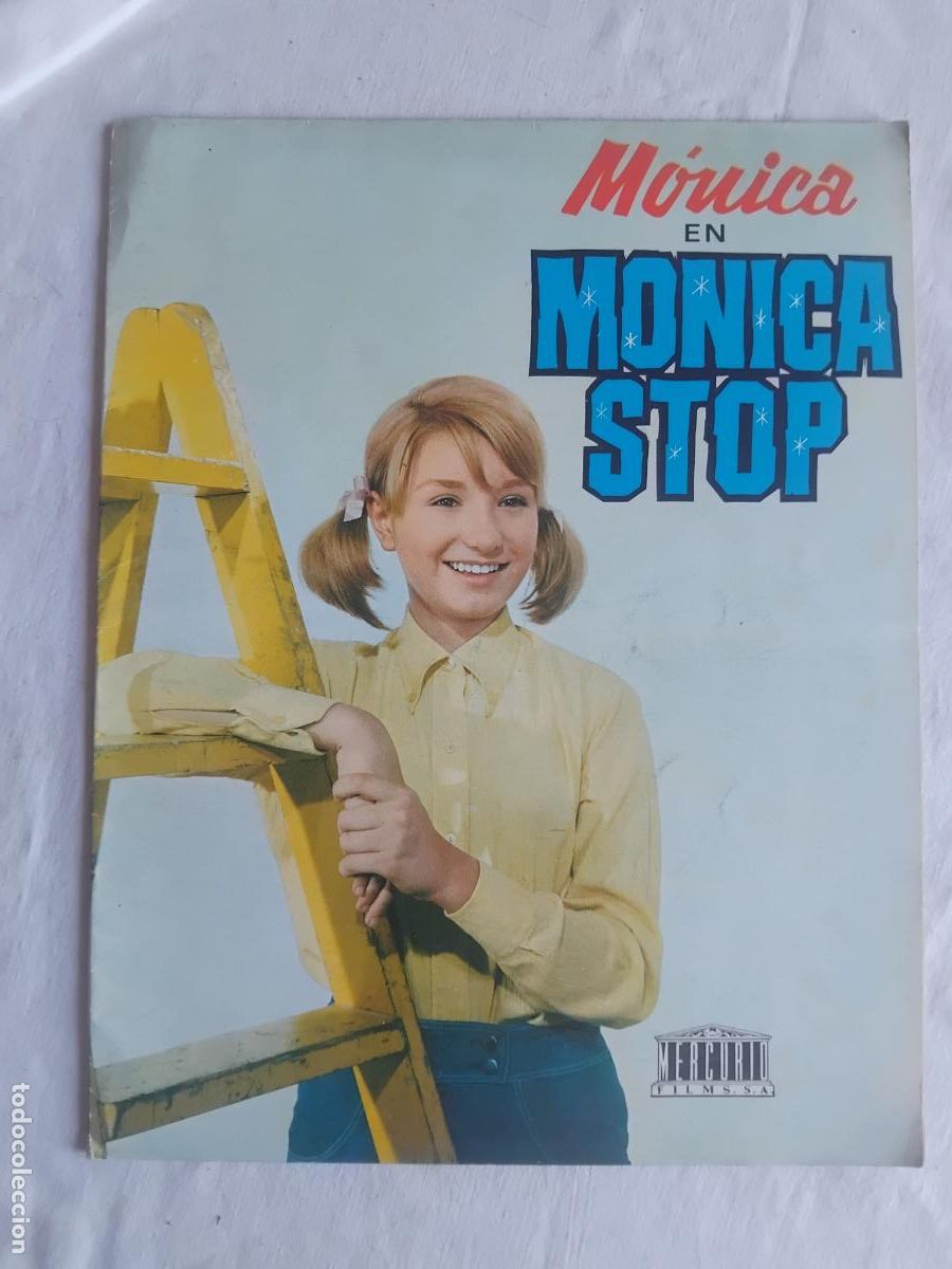 Cine: DUIA DE CINE DESPLEGABLE MONICA STOP, MERCURIO FILMS, 60 X 24 CM