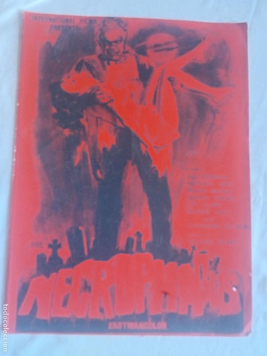 Cine: GUIA PUBLICITARIA DE CINE NECROPHAGUS.