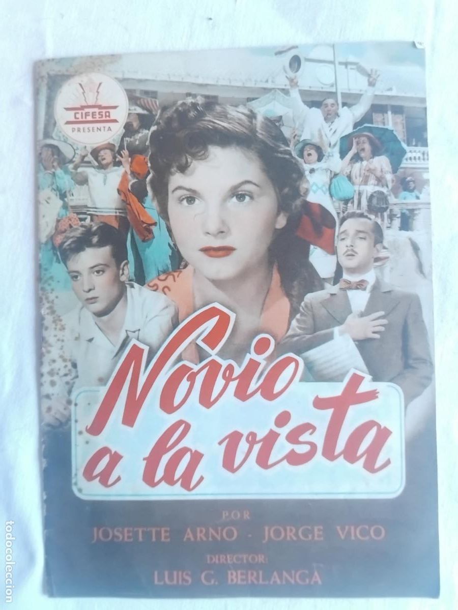 Cine: GUIA PUBLICITARIA DE CINE NOVIO A LA VISTA LUIS G. BERLANGA JOSETTE ARNO LOPEZ VAZQUEZ