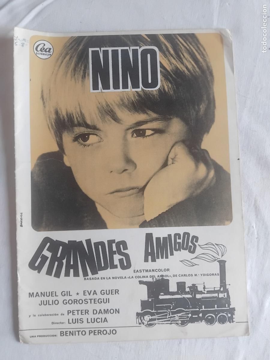 Cine: GUIA DE CINE ORIGINAL. NINO EN GRANDES AMIGOS. MANUEL GIL Y EVA GUER. DESPLEGABLE